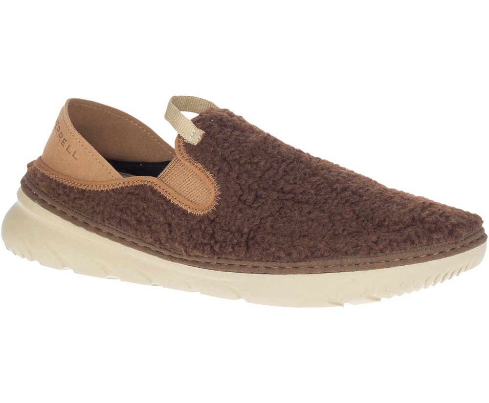 Merrell Slip Ons Brown - Hut Moc Cocoa - Mens 27IJQVRED